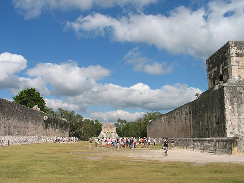 The Great Ball court (Chichen Itza Archaeological Site)